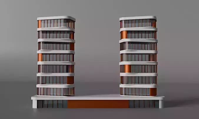 Architecture Project by Ramin Guseinov 99 Low-poly 3D model 5