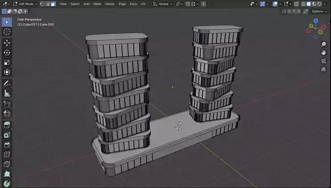 Architecture Project by Ramin Guseinov 99 Low-poly 3D model 7