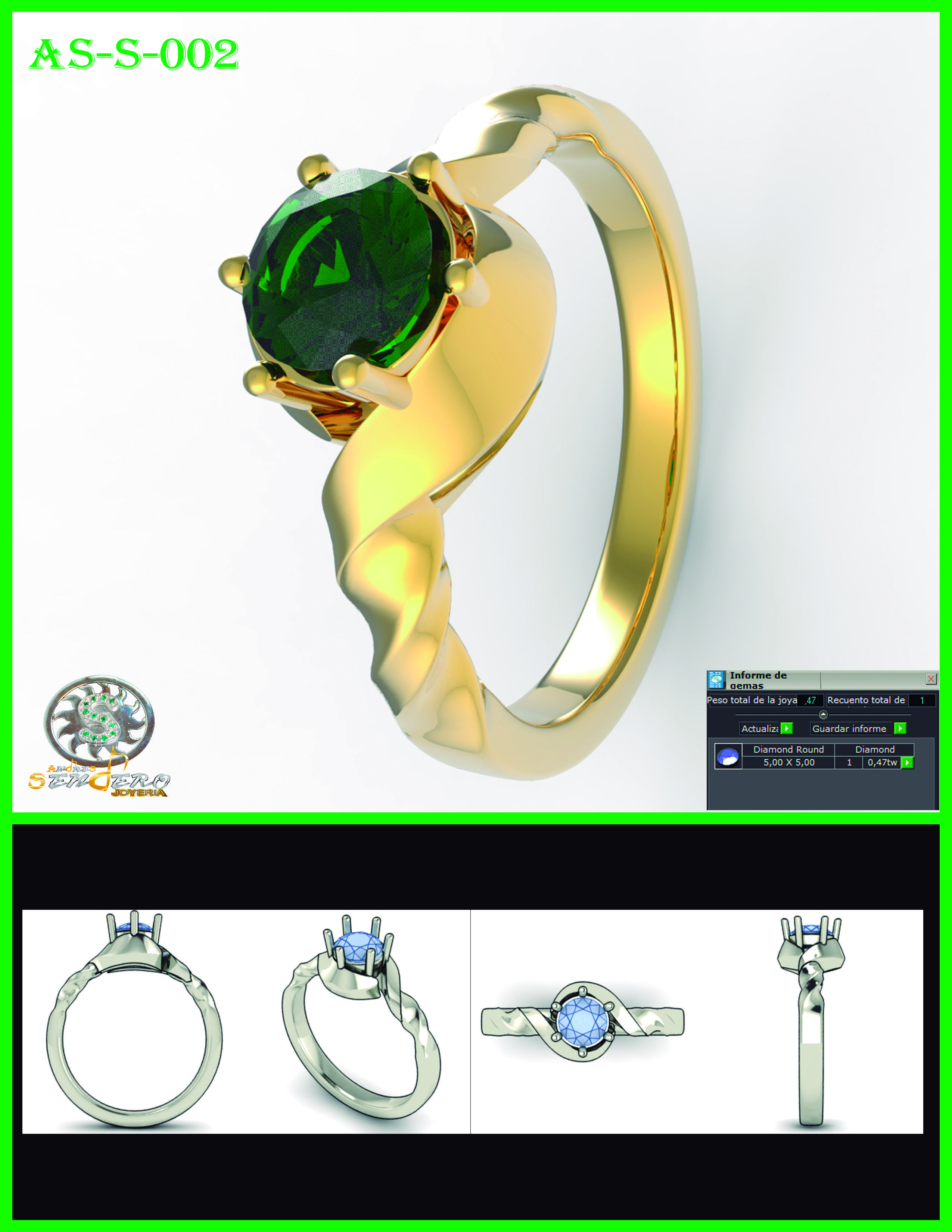 SOLITARIO AS -S -002 Free 3D print model_1