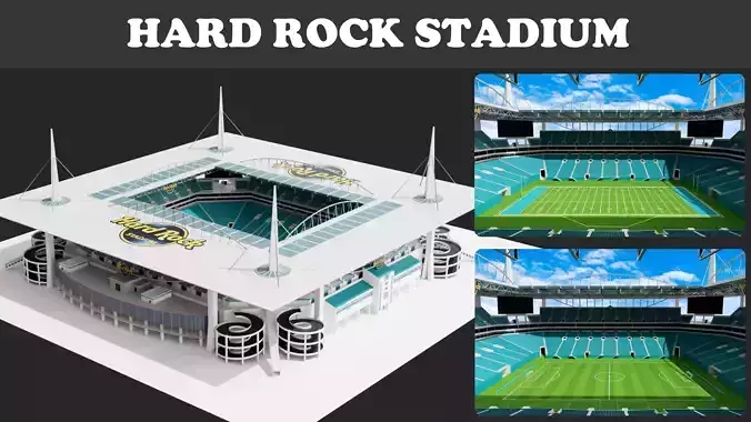 Hard Rock Stadium 3D
