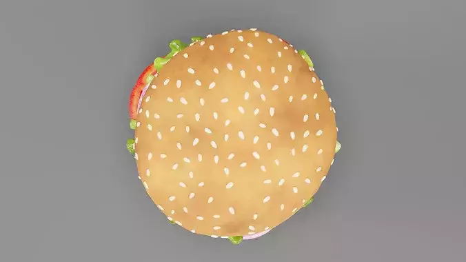 Hamburger 001 3D model 5