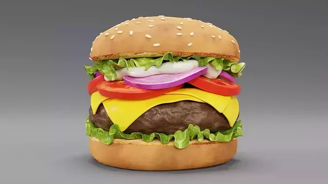 Hamburger 001 3D model
