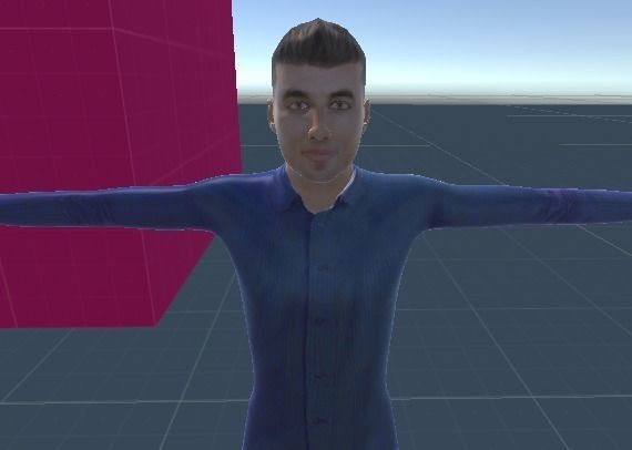 High Quality Civilian Man Low-poly 3D model