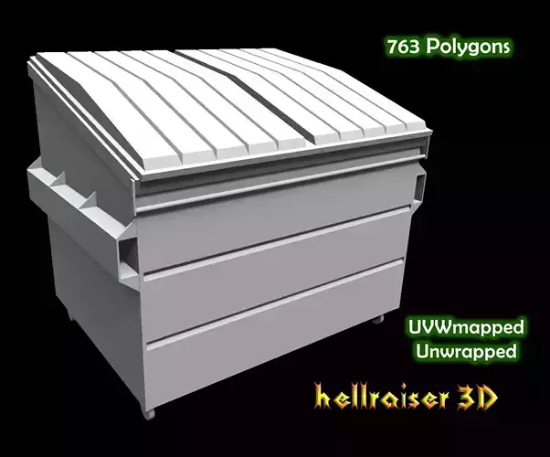 Dumpster trash can on wheels