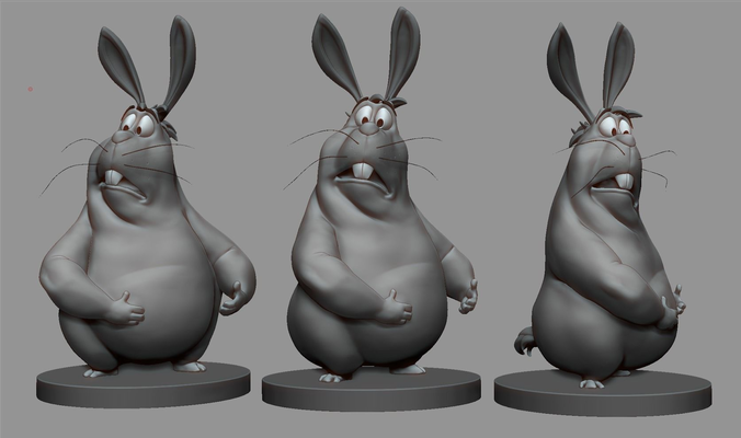 Fat Rabbit 3D print model