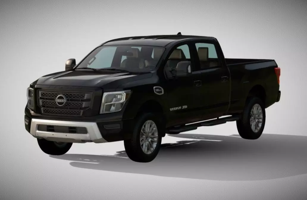 2024 Titan XD Pickup Truck 3D Model High Detail PBR 3D model