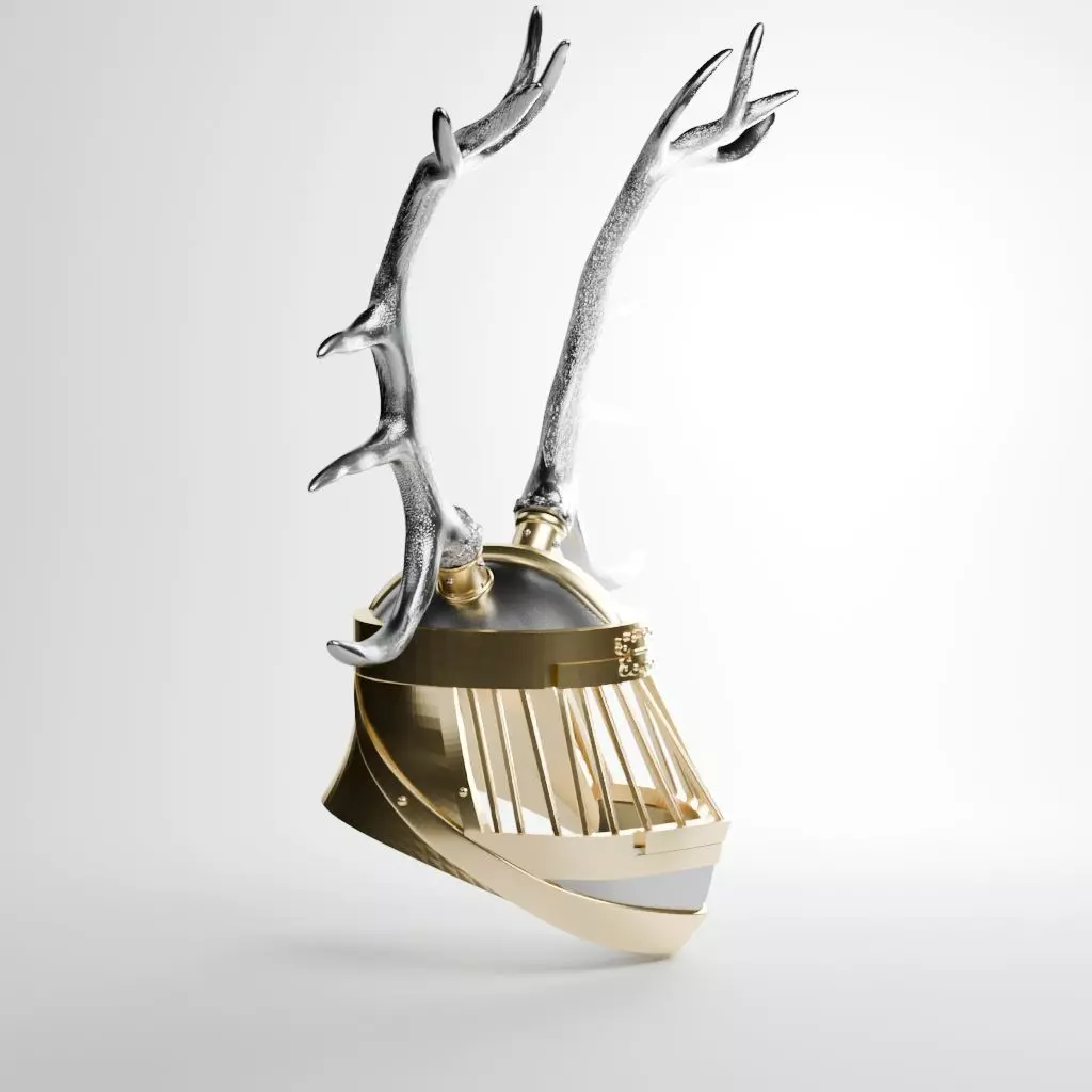 Lyonel Baratheon Helmet GOT cosplay inspired design 3D print model