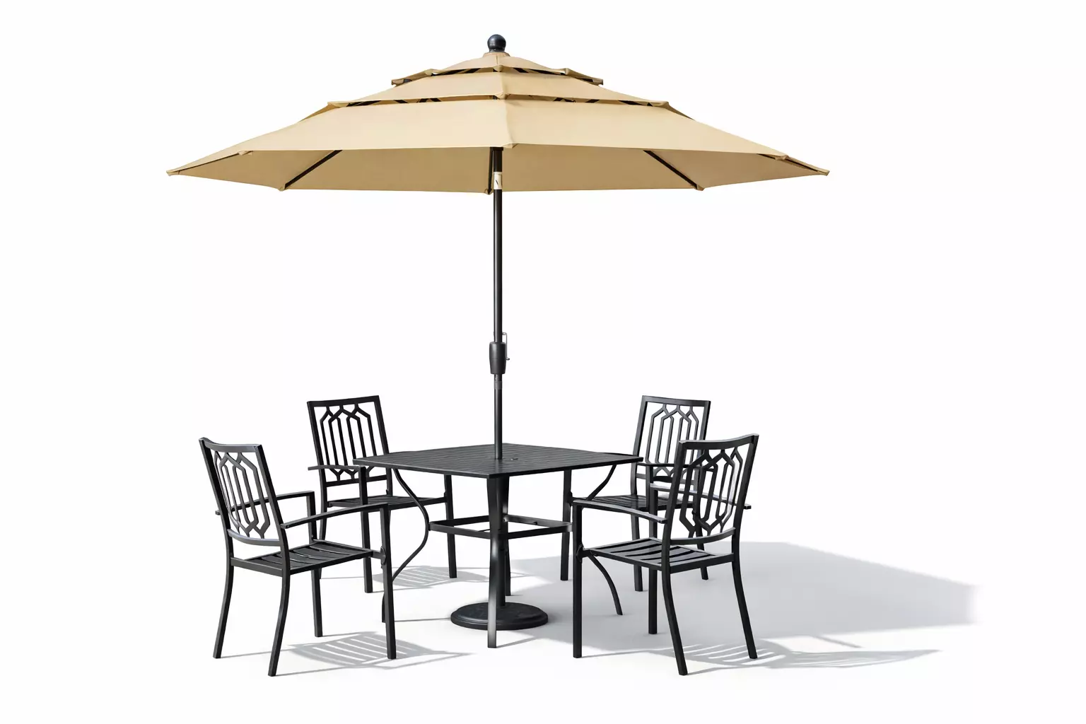Modern Outdoor Furniture 3D Model Patio Garden Set Low-poly 3D model