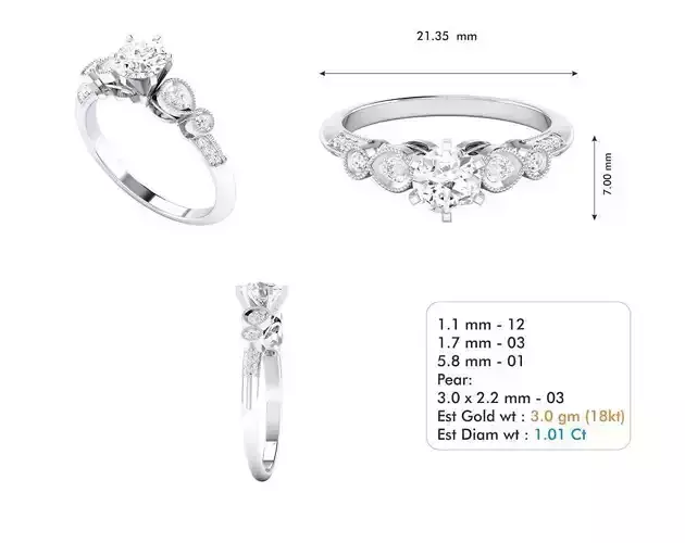 Woman Ring special seri code R3647