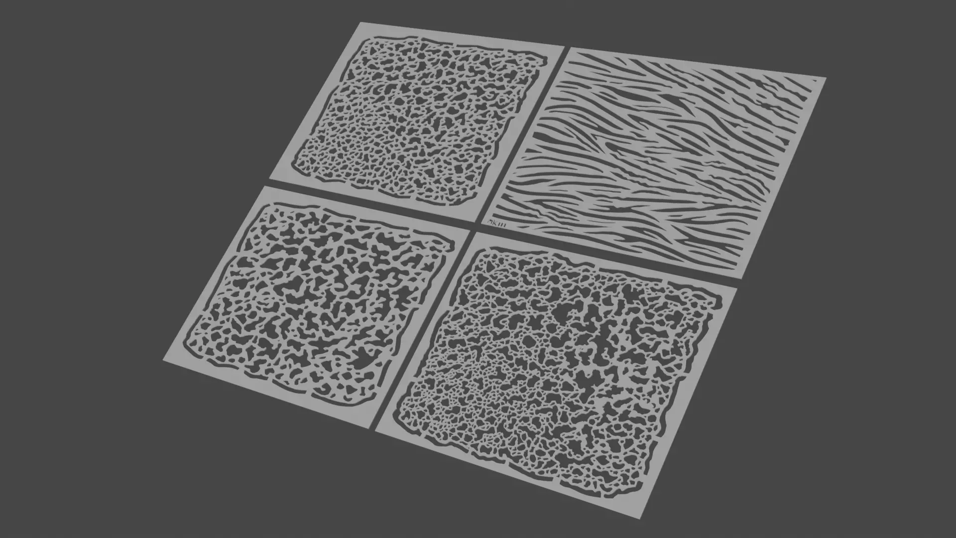 Mottle Spray masks 3D print model