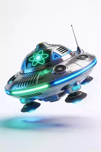 Retro Atomic Floating Maintenance Drone 3D Model