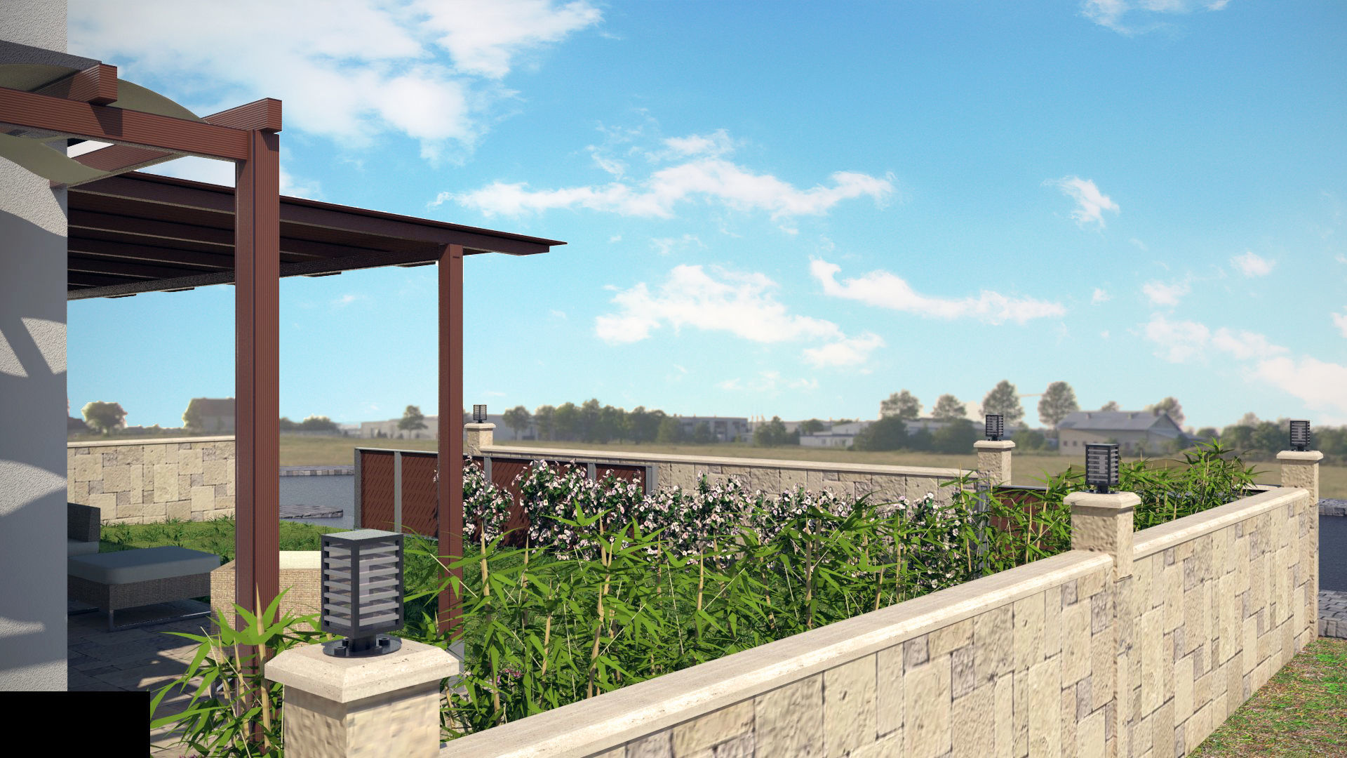 2 Story House Low-poly 3D model_3