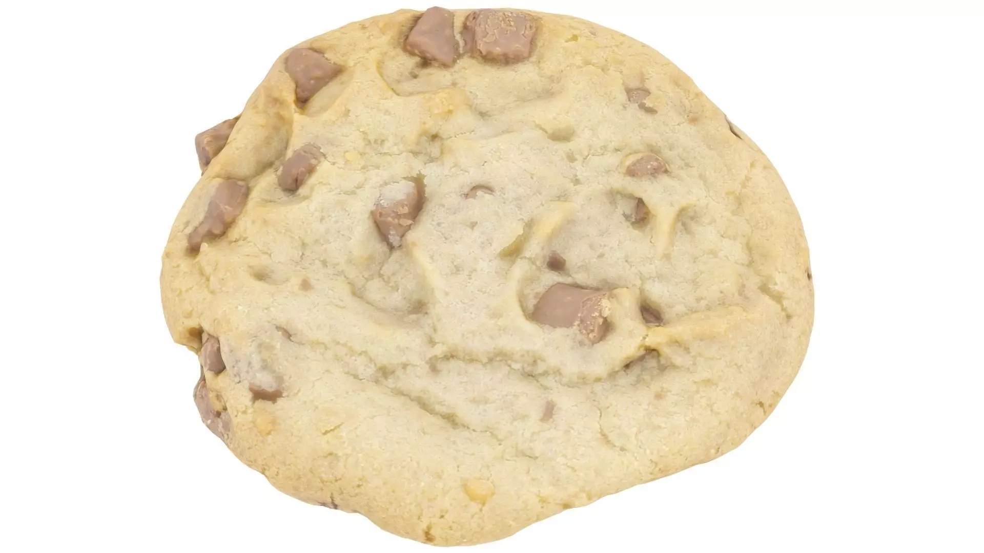 Chocolate Chip Cookie - High and Low Poly versions Low-poly 3D model