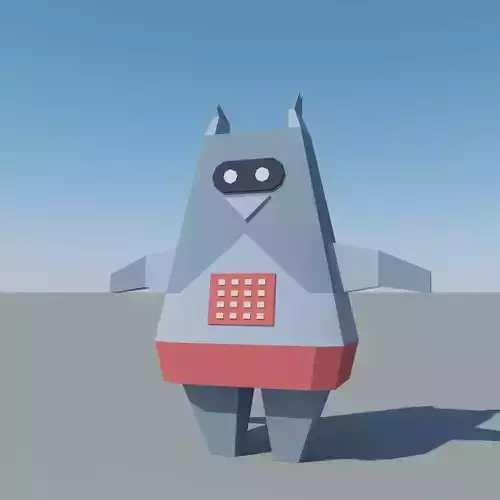 Low Poly Space Robot