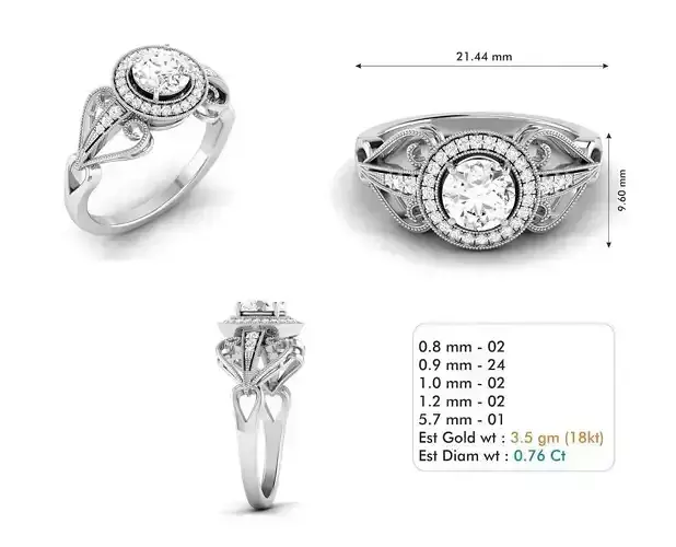 Woman Ring special seri code R3834