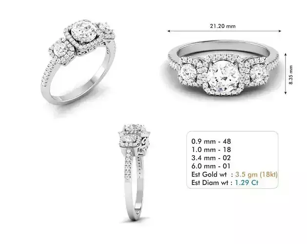 Woman Ring special seri code R3843