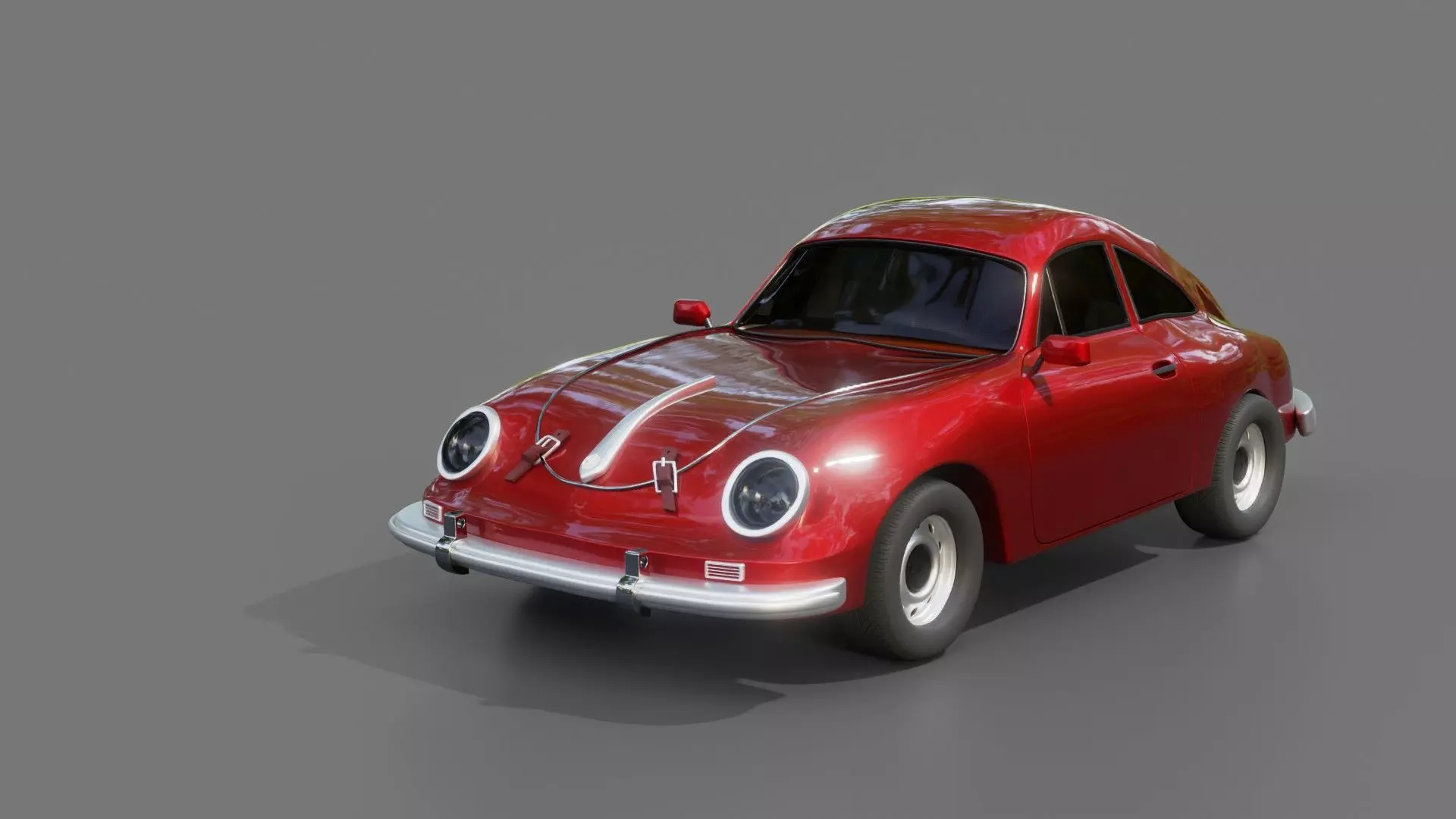 Porsche 356 Coupe 3D model