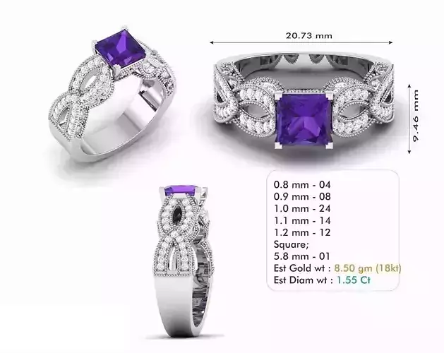 Woman Ring special seri code R6561