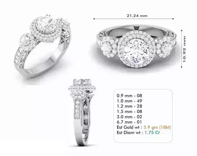 Woman Ring special seri code R6563