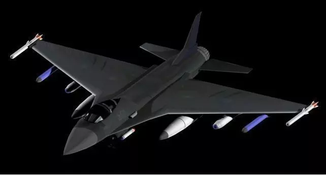 fighter jet Low-poly 3D model