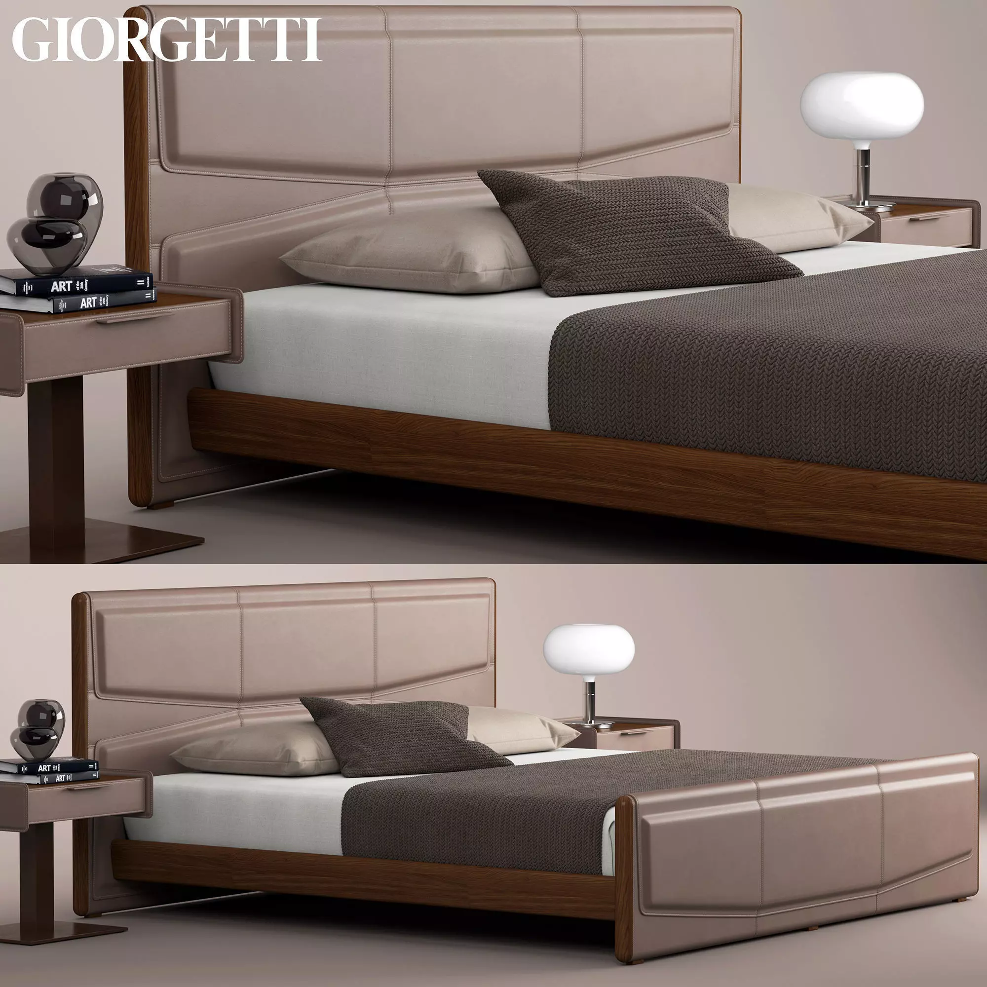 Giorgetti pochette beds  3D model_0