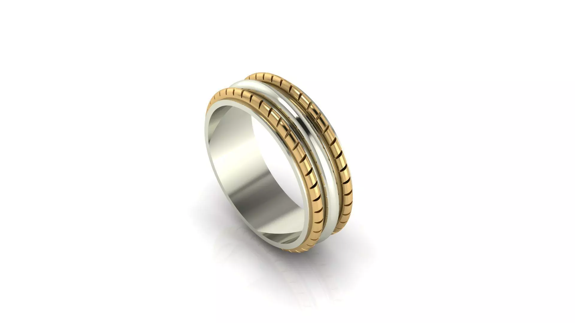 Twisted Wedding band 3D print model