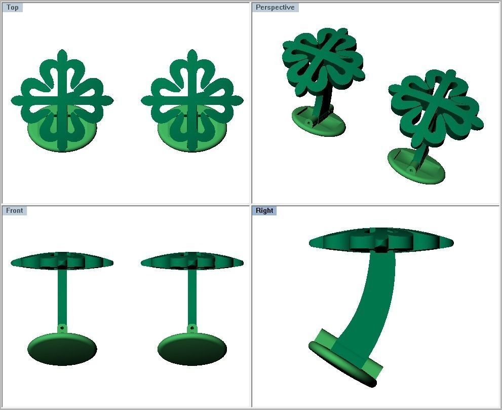 CUFFLINK-1 clock 3D print model_1