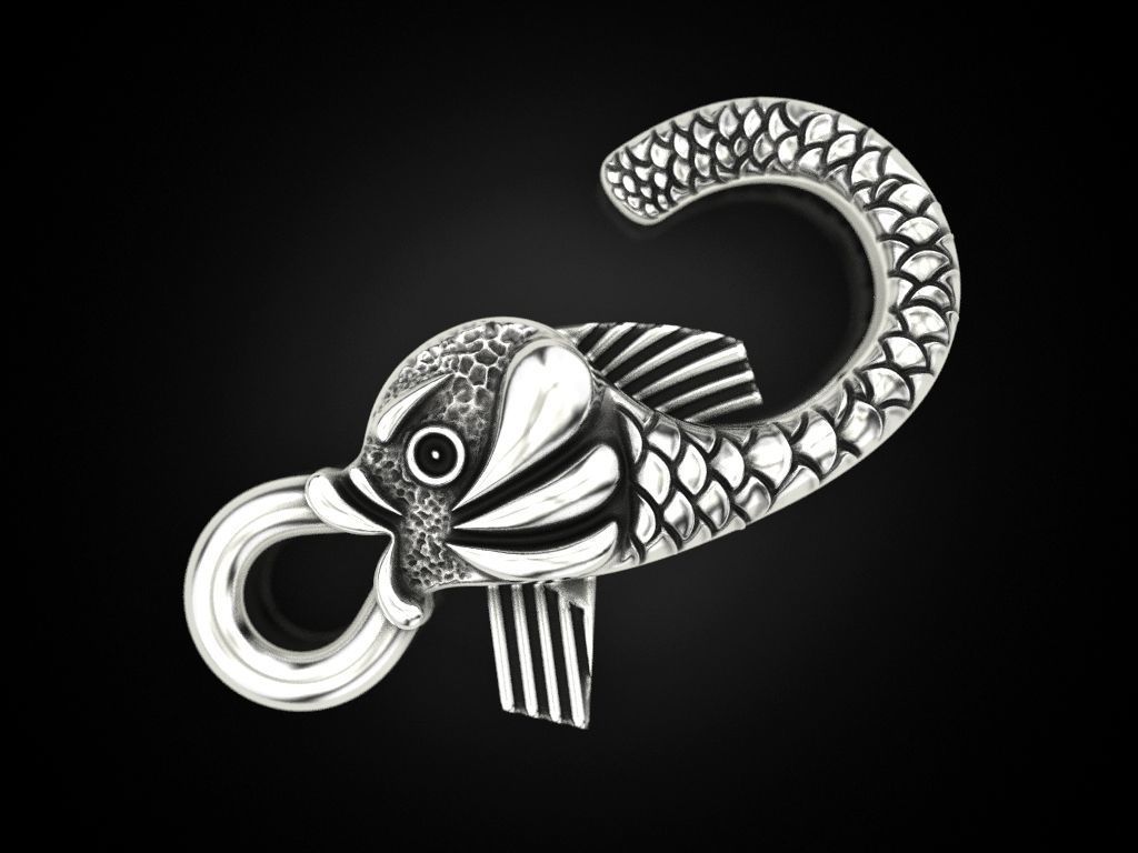Lock fish Update 3D print model_3