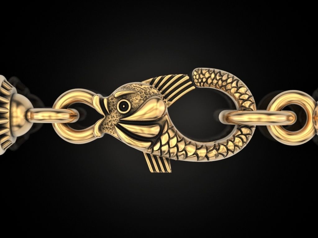 Lock fish Update 3D print model_8