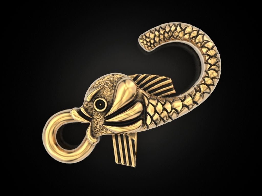 Lock fish Update 3D print model_11