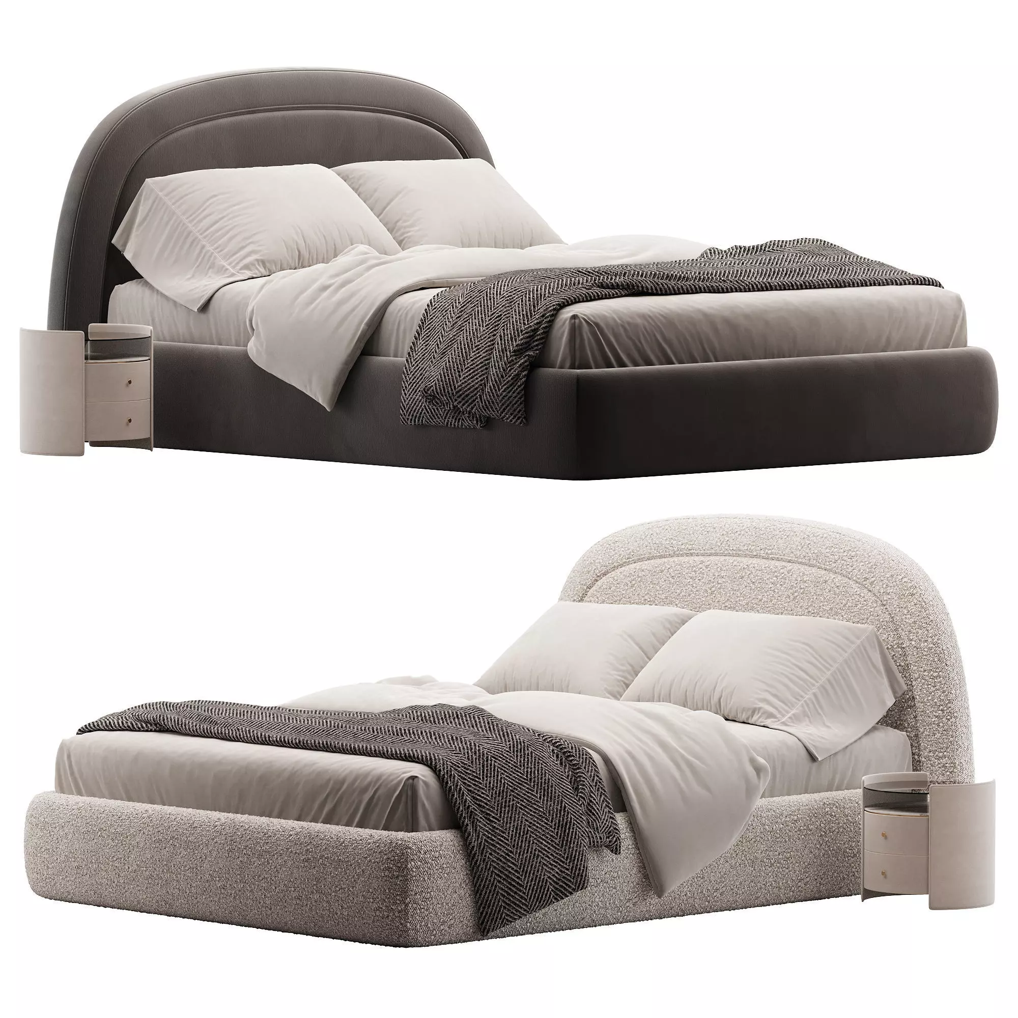 Newbery Platform Bed Low-poly 3D model