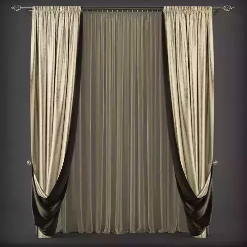 Curtain 3D model 238