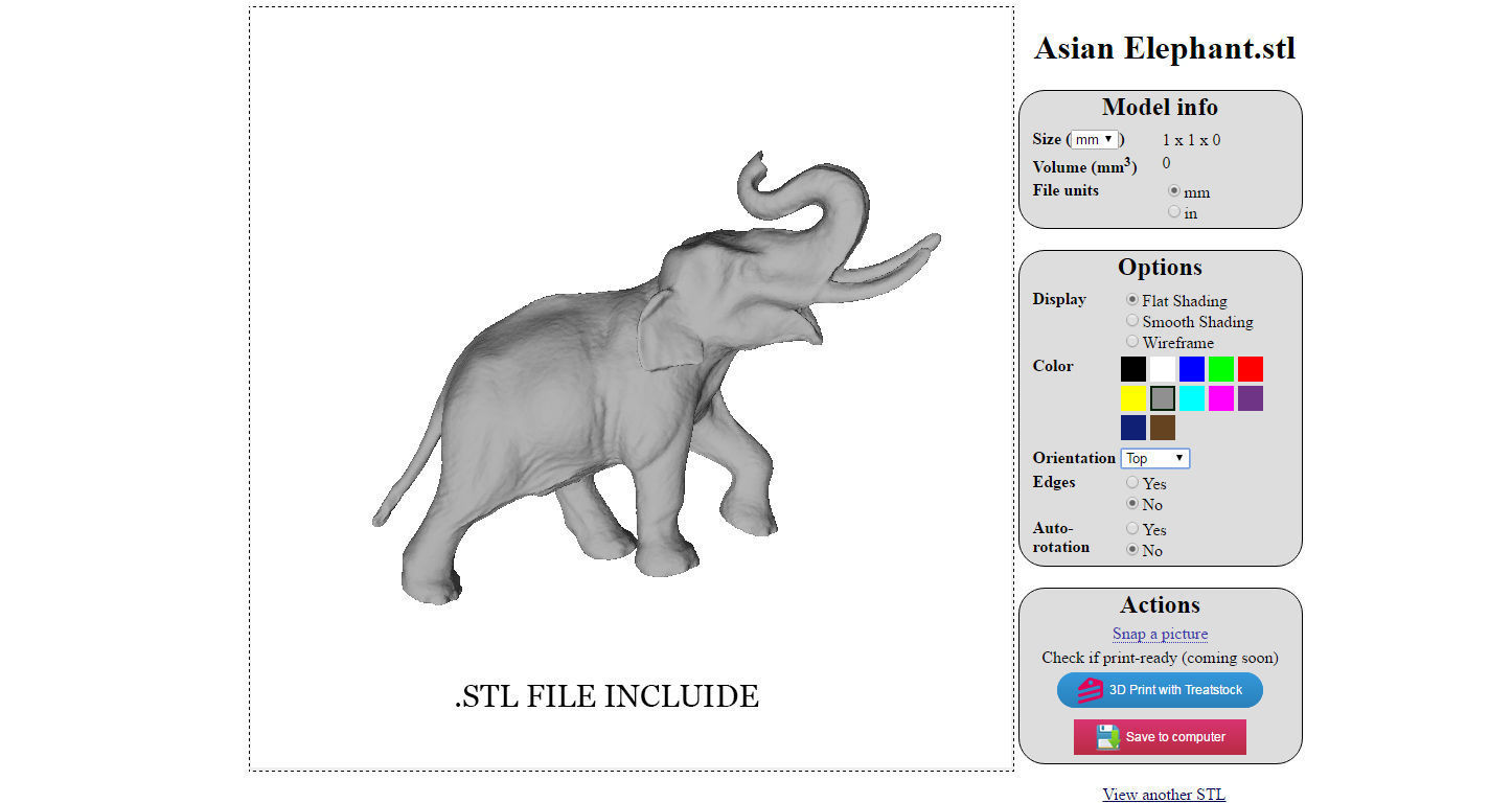 Asian Elephant Low-poly 3D model_12