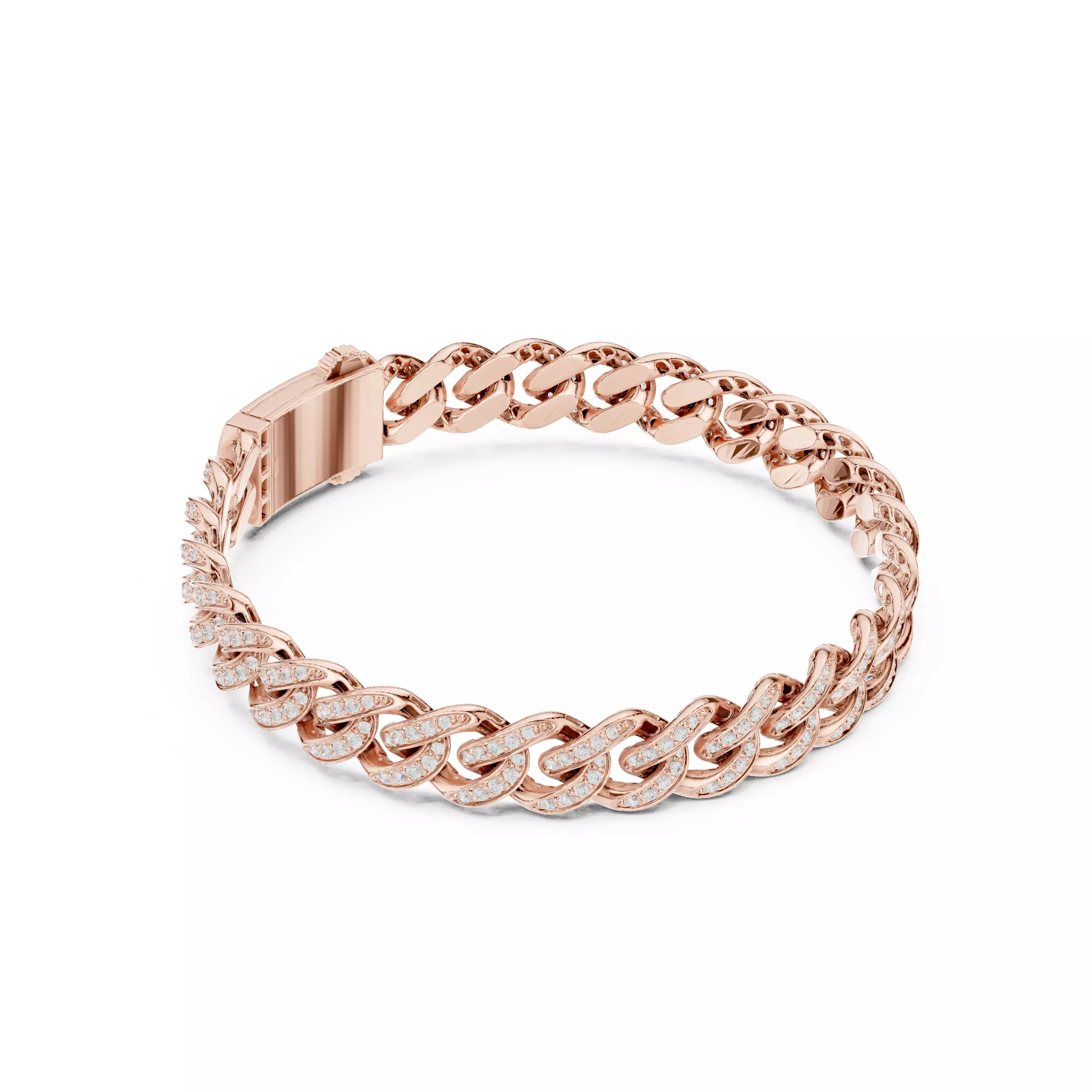 Monaco Chain Bracelet 3dm stl renders animation details 3D print model