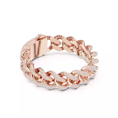 Monaco Chain Bracelet 3dm stl renders animation details 