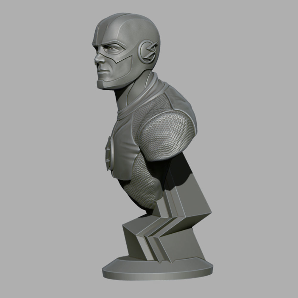 The Flash Bust 3D print model_2
