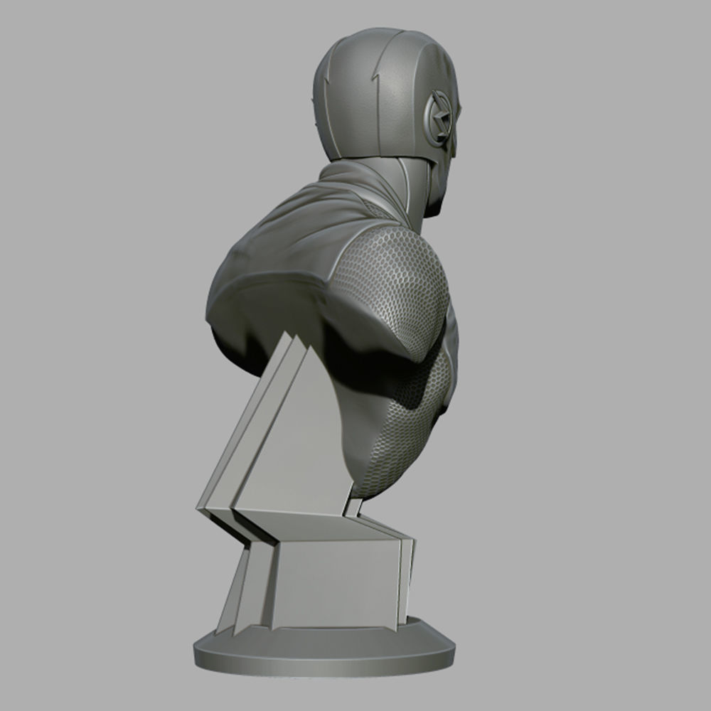 The Flash Bust 3D print model_4