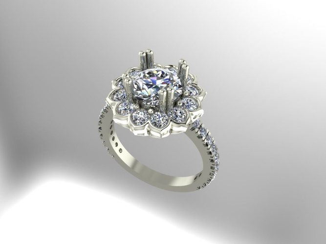 DESIGNER RING - 1 3D print model