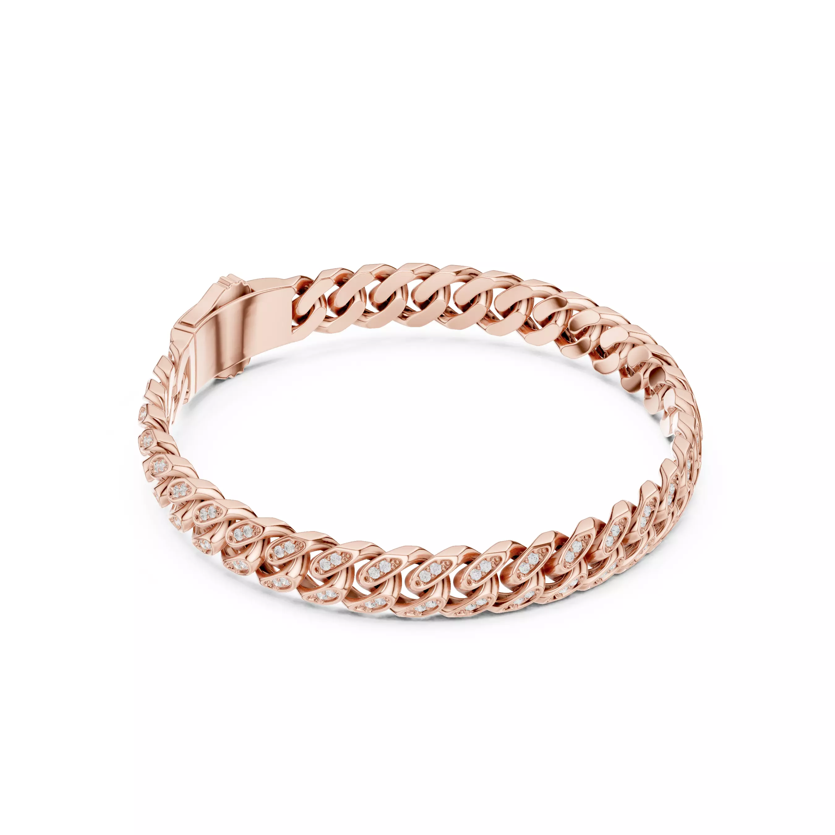 Monaco Chain Bracelet 3dm stl renders animation details 3D print model