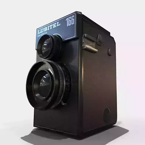 Lubitel 166 Low Poly PBR Textures