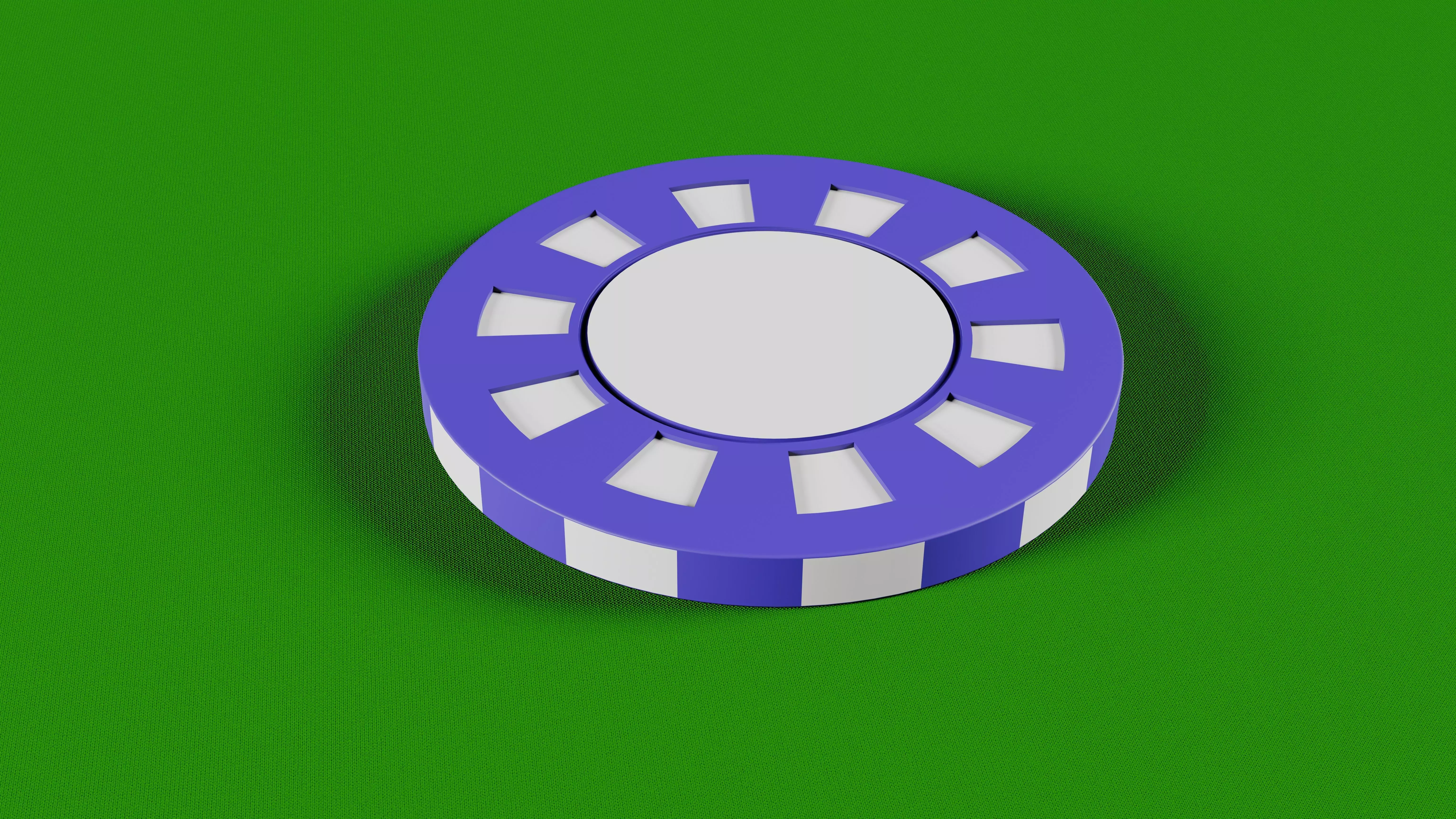 Casino Chip Token Low-poly 3D model