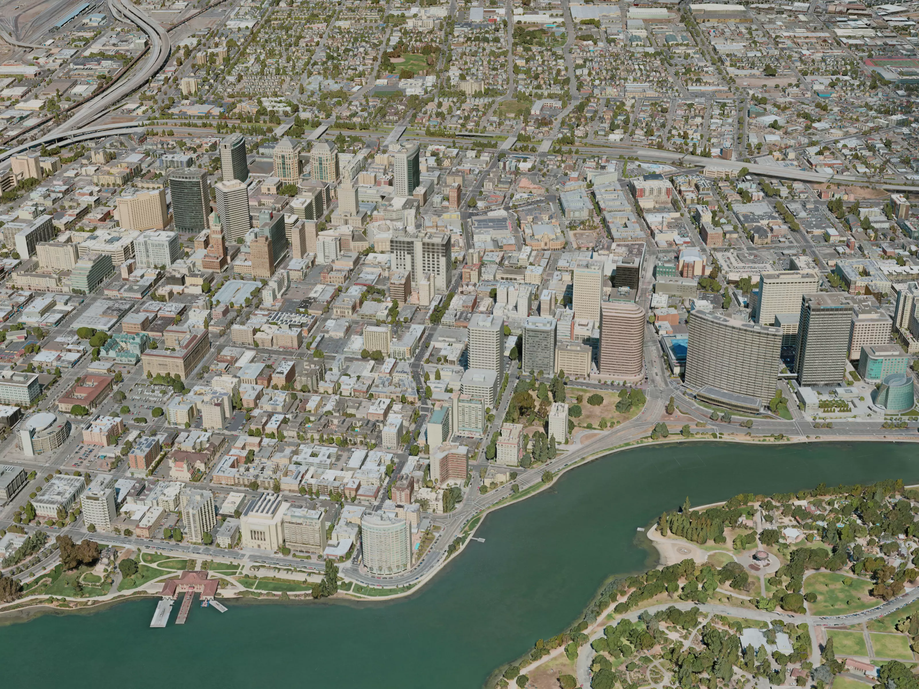 Oakland City 3D model
