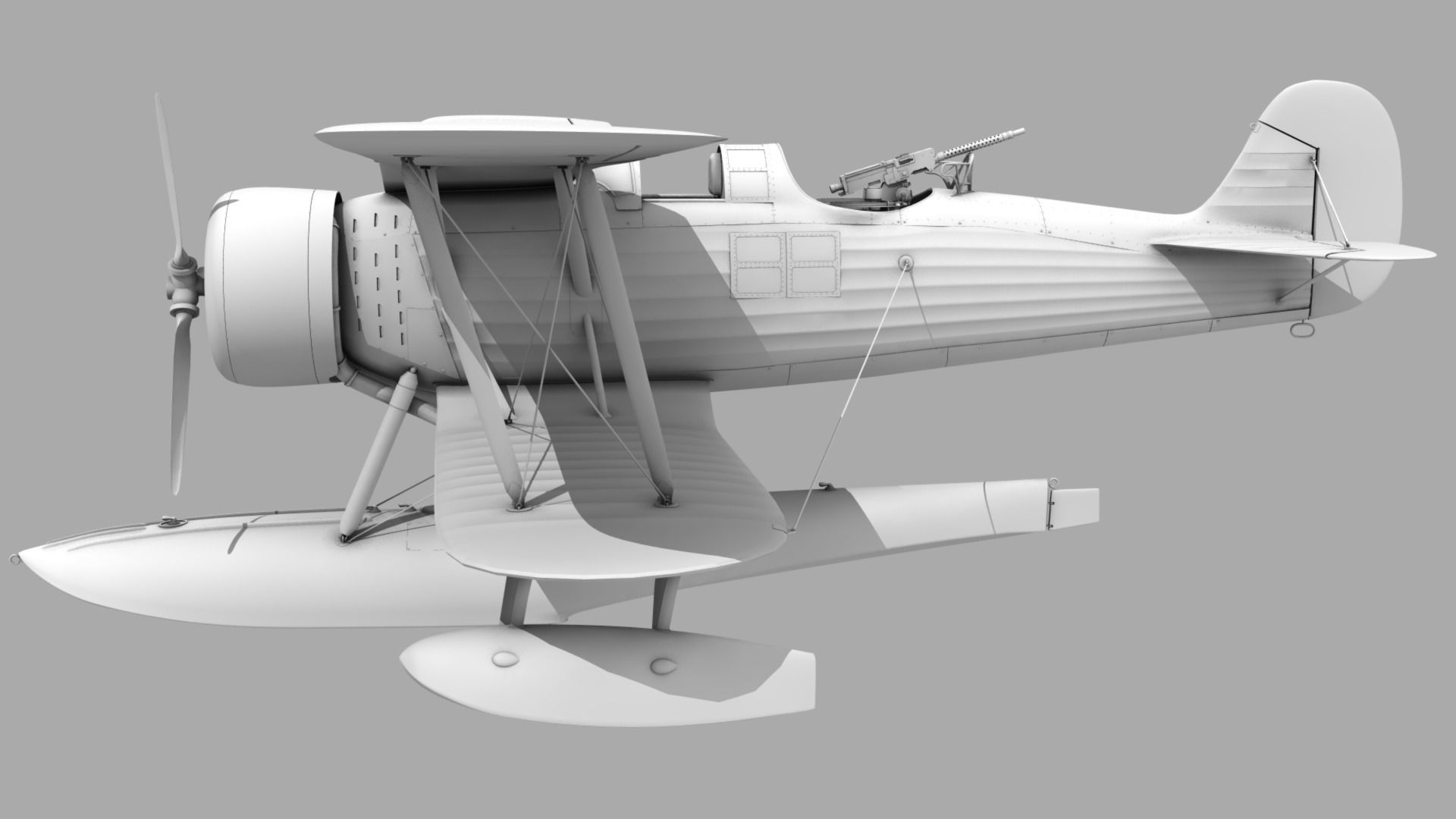 RO43 Spanish Air Force Low-poly 3D model_23