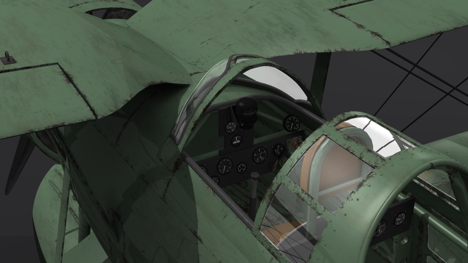 RO43 Spanish Air Force Low-poly 3D model_15