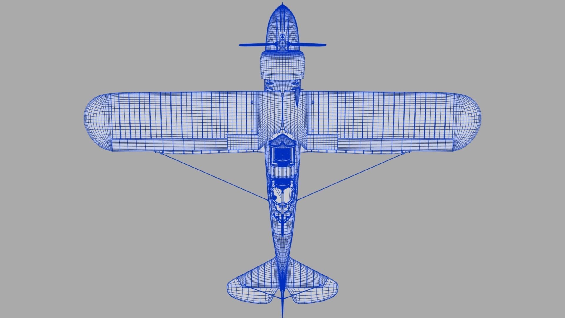 RO43 Spanish Air Force Low-poly 3D model_33