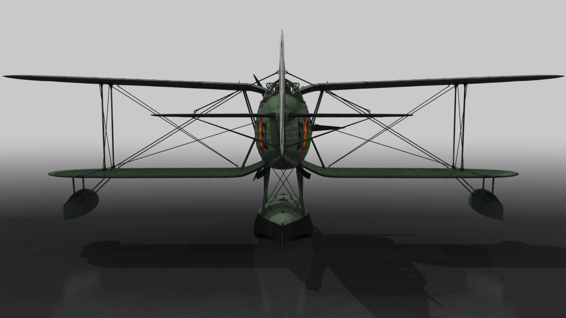 RO43 Spanish Air Force Low-poly 3D model_11