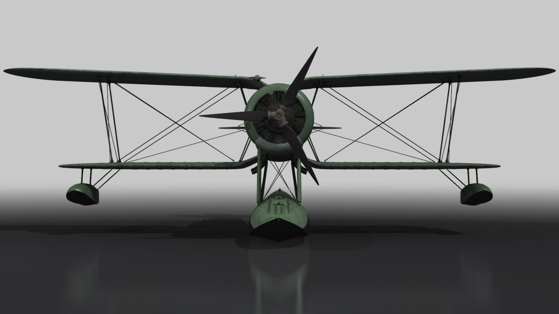 RO43 Spanish Air Force Low-poly 3D model_10