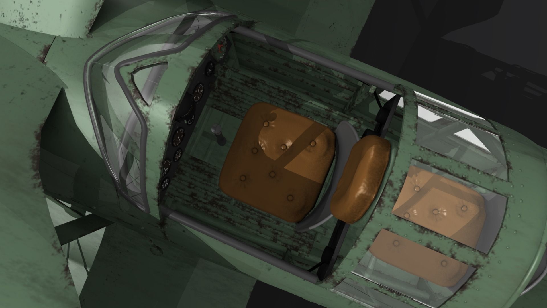 RO43 Spanish Air Force Low-poly 3D model_16