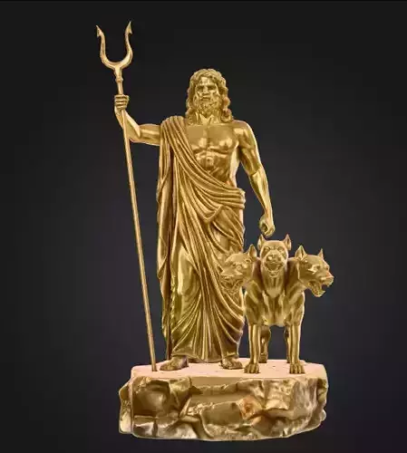 Hades Golden Statue 