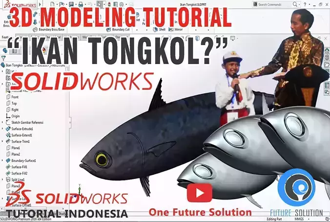 Ikan Tongkol - Mackerel Tuna Fish Free 3D print model